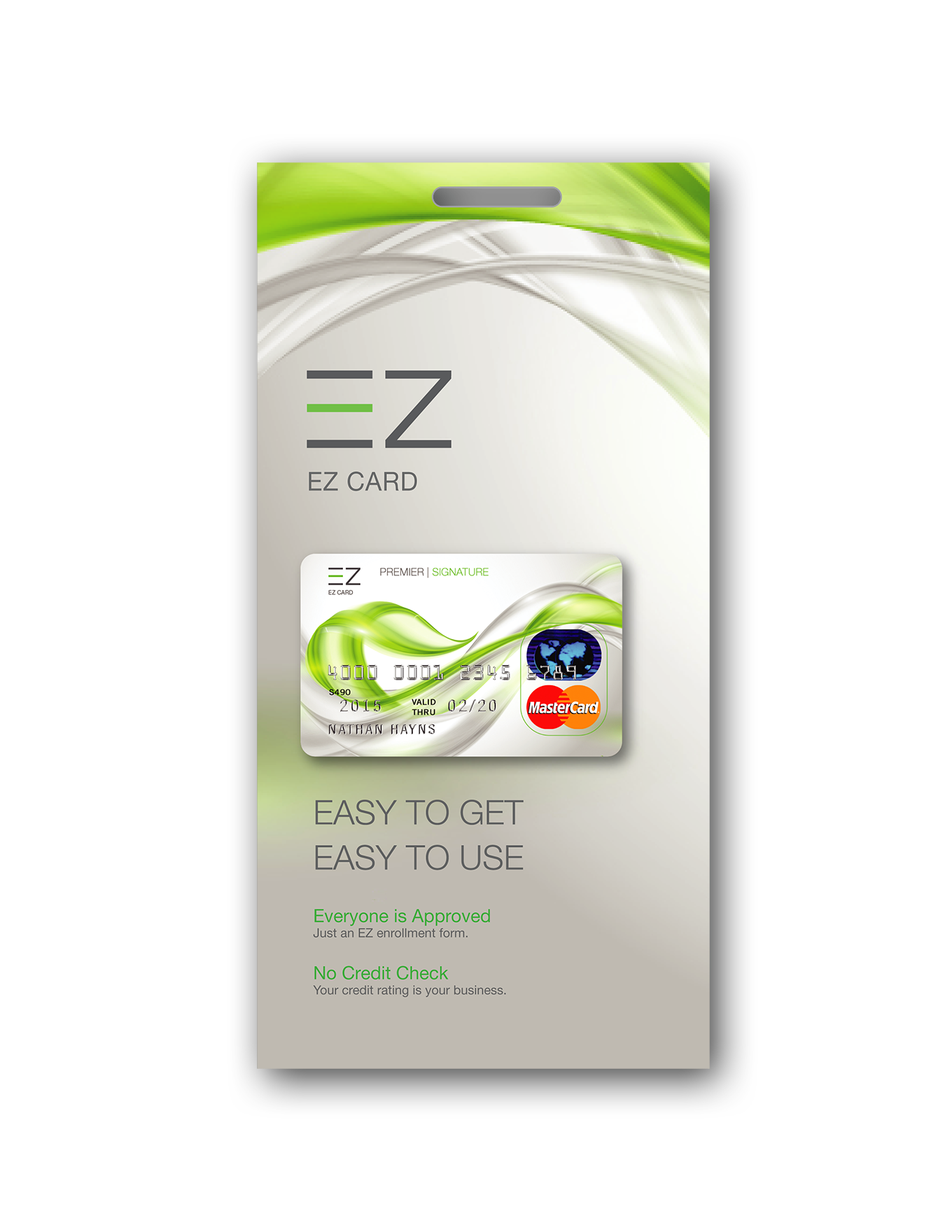 EZ Card Packaging Front
