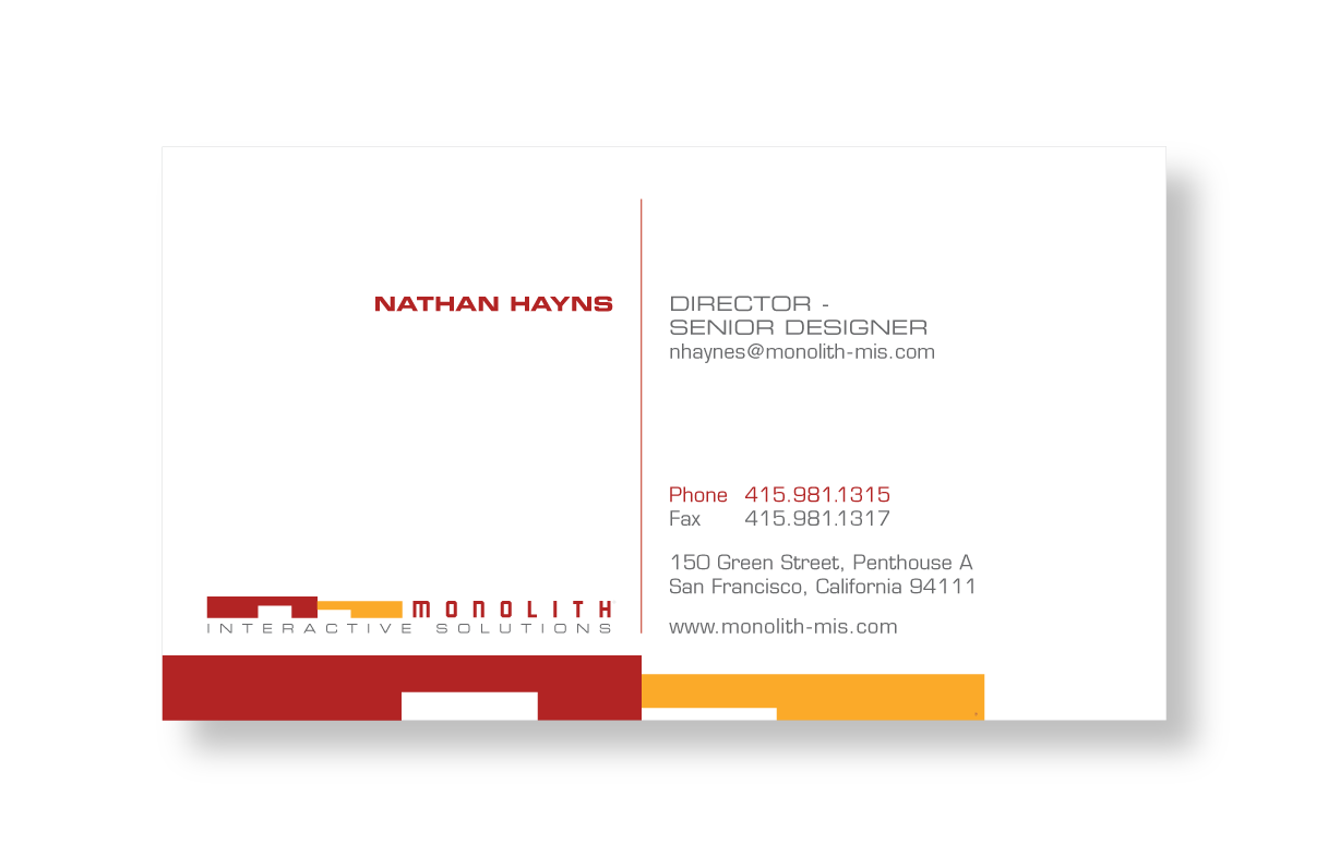 Monolith Business Card